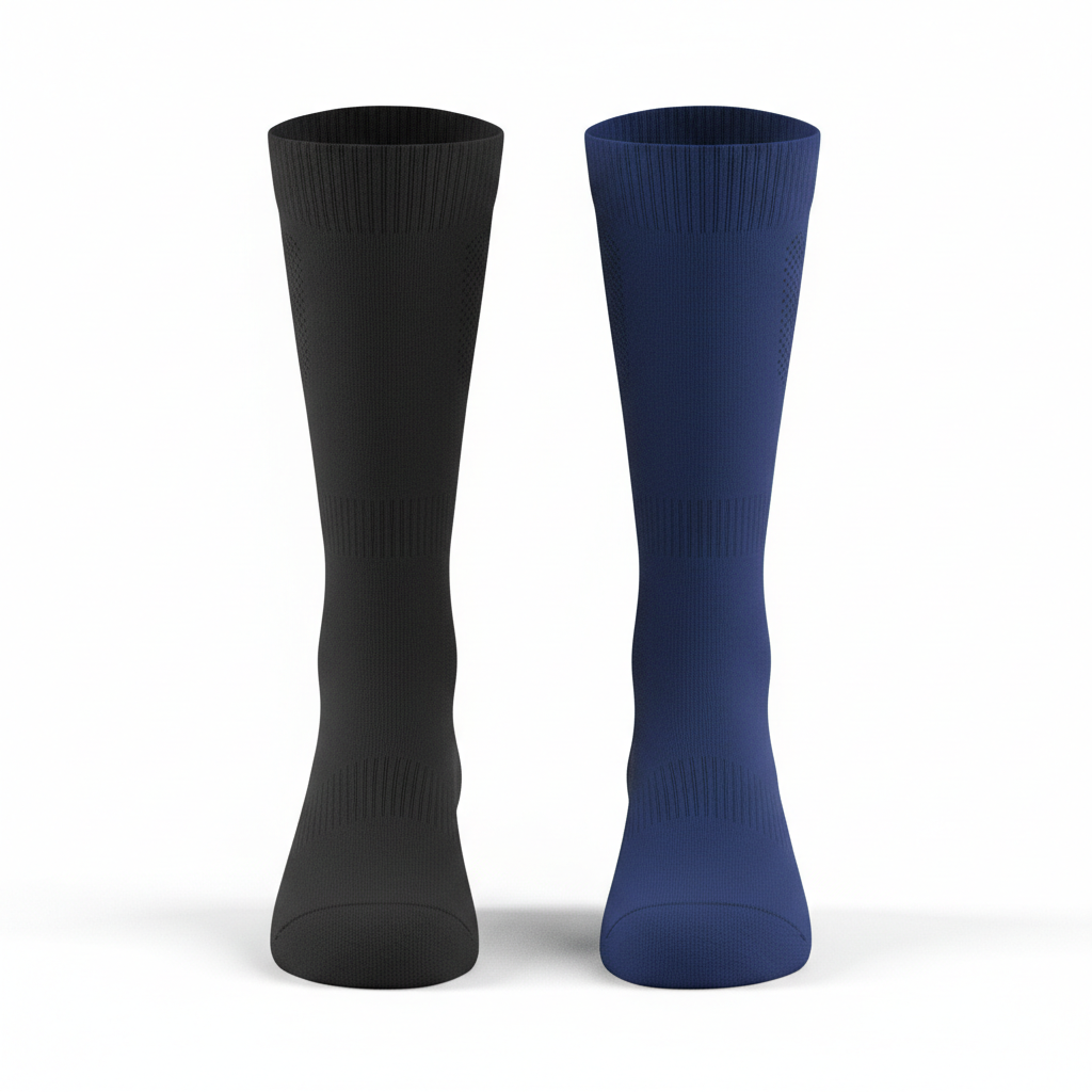 Hindon Hockey Stockings 2-Pack - Black & Royal Blue