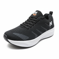 Hindon Running Super Series Shoes - ULTIMATE - Black with white sole