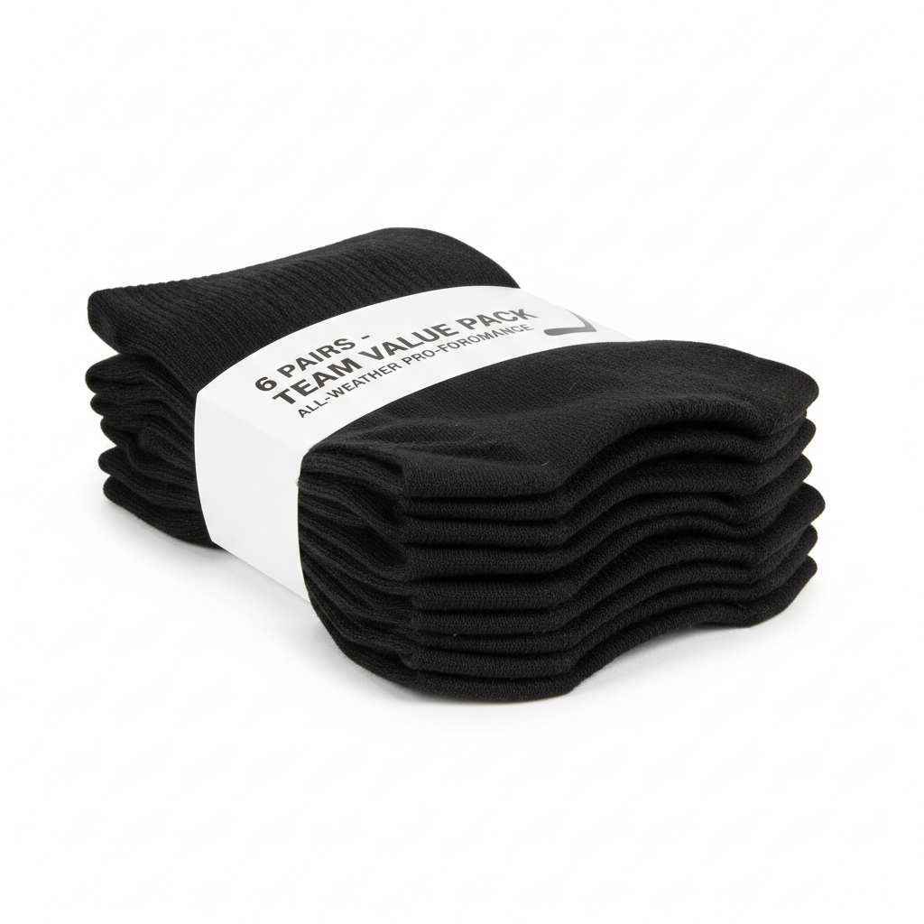 Hindon Hockey Stockings 6-Pack - Black - Team Value Pack